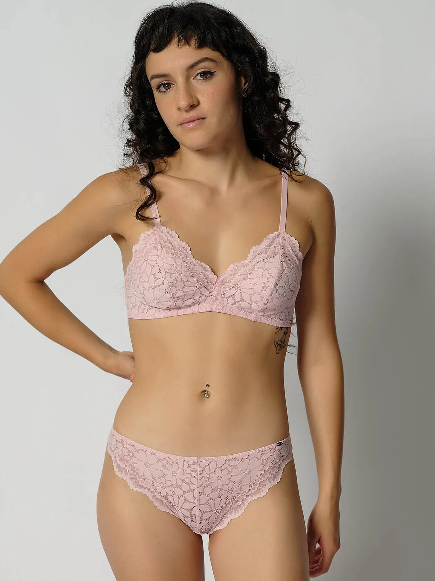 SKINY | Bustier WONDERFULACE rose dust | 